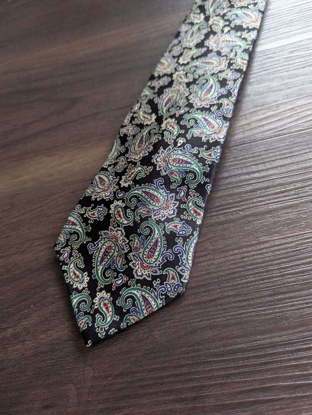 Crooks & Creed London Handmade 100% Silk Paisley Tie Formal Wedding Office